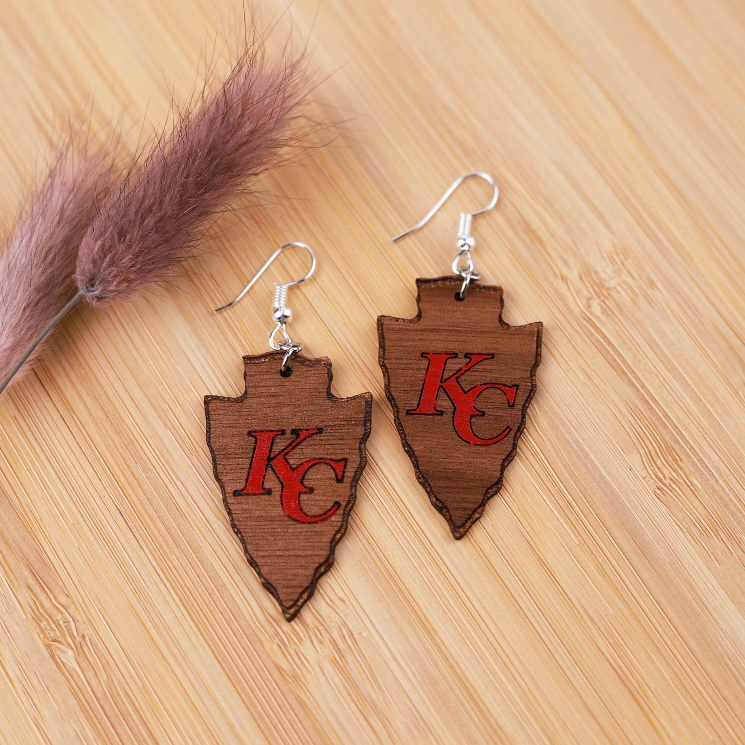 Wood KC Chiefs Arrow Head