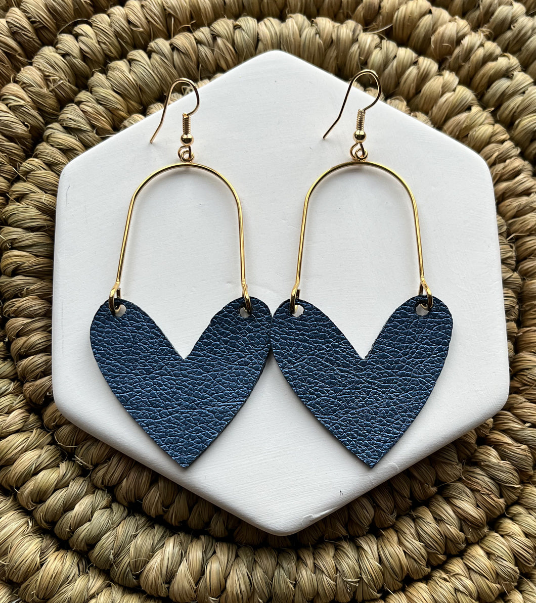 Navy Blue Hearts