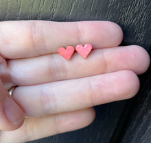 Load image into Gallery viewer, Mini Pink Heart Studs
