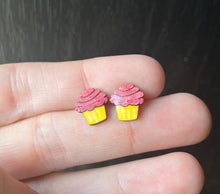 Load image into Gallery viewer, Mini Pink Cupcake Studs
